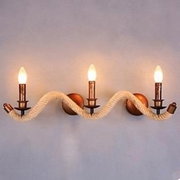 Zakontraktowana lampa balkonowa schodowa skręcona lina ścienna