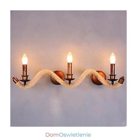 Zakontraktowana lampa balkonowa schodowa skręcona lina ścienna Zakontraktowana lampa balkonowa schodowa skręcona lina ścienna