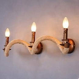 Zakontraktowana lampa balkonowa schodowa skręcona lina ścienna