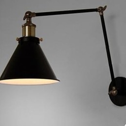 Industrial Nostalgia Personality Loft Czarny Parasol Sekcja Podwójna Ścienna Lampa