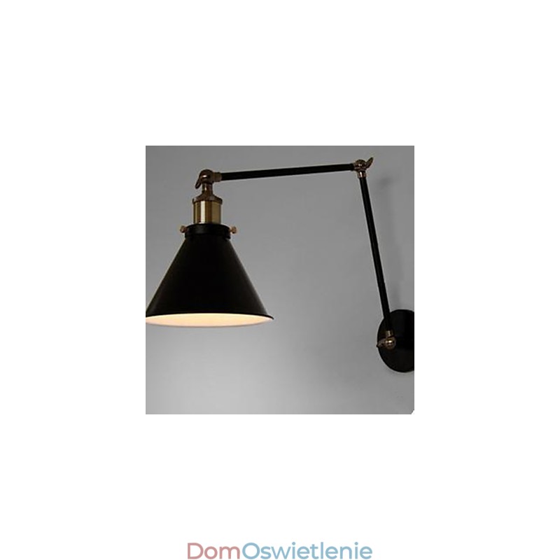 Industrial Nostalgia Personality Loft Czarny Parasol Sekcja Podwójna Ścienna Lampa