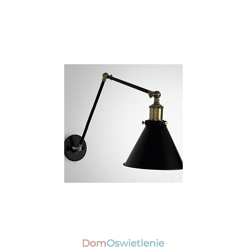 Industrial Nostalgia Personality Loft Czarny Parasol Sekcja Podwójna Ścienna Lampa