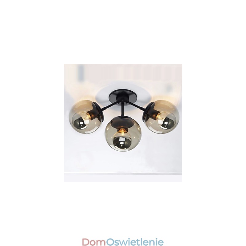 Kinkiety szklane kule 3 światła zewnętrzne wewnętrzne kinkiety rustykalne domek metalowy