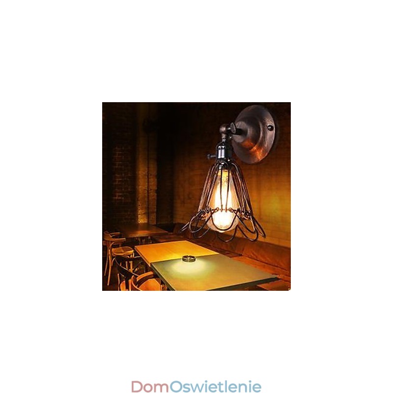 Mała lampa ścienna w stylu industrialnym, przywracająca dawne sposoby na korytarz, lampy i latarnie do korytarza
