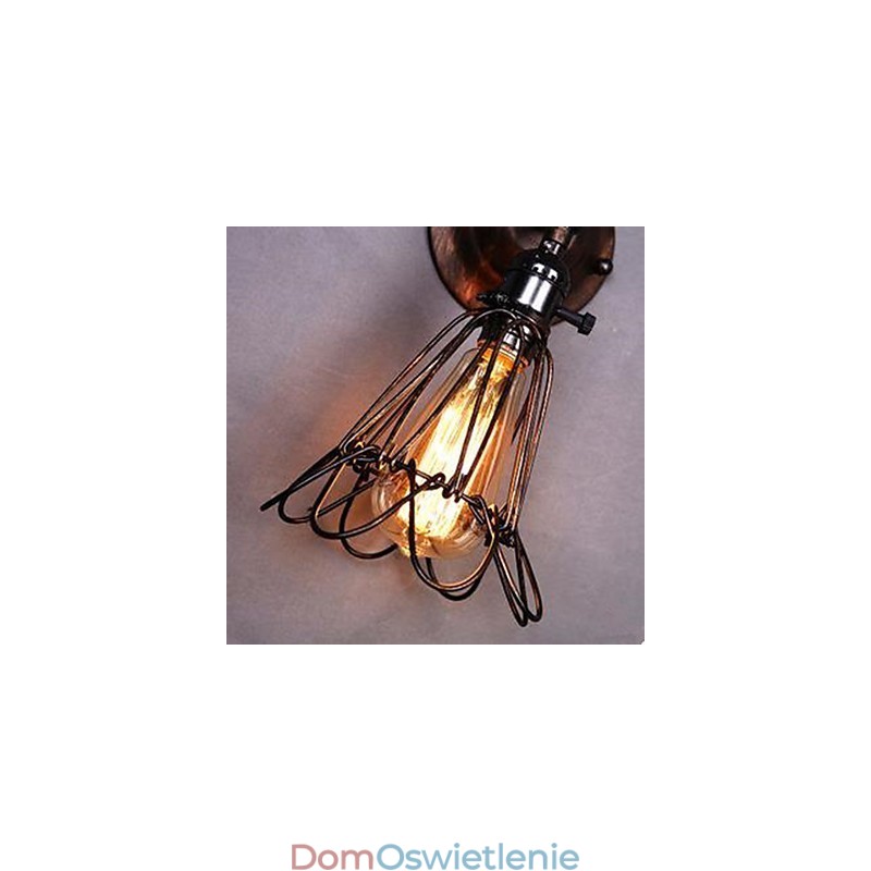 Mała lampa ścienna w stylu industrialnym, przywracająca dawne sposoby na korytarz, lampy i latarnie do korytarza