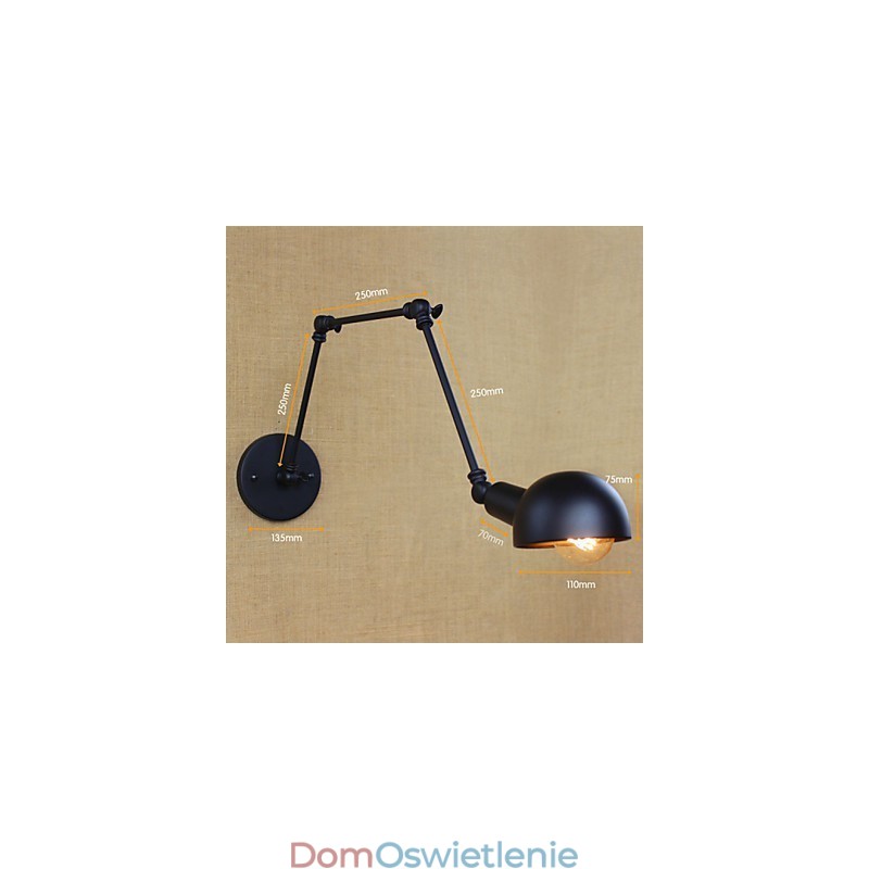 Osobowość Długie ramię Regulowany kątownik Trzy lampy do salonu Retro Oświetlenie dekoracyjne Kinkiet ścienny