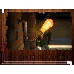 Amerykańska wioska Loft Industrial Edison Style Vintage Kinkiet Lampa Retro Lampa wodna Kinkiet