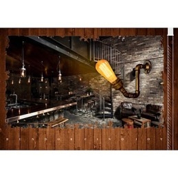 Amerykańska wioska Loft Industrial Edison Style Vintage Kinkiet Lampa Retro Lampa wodna Kinkiet