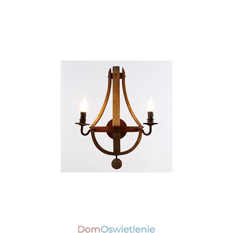 Kinkiety ścienne w stylu miniaturowym Rustykalny domek Drewniany bambus