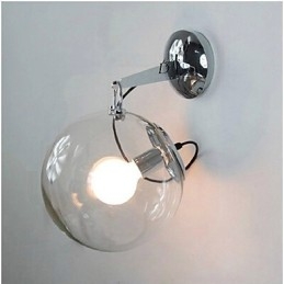 Indywidualność Kreatywny Design Nowoczesna szklana kula wisząca lampa ścienna
