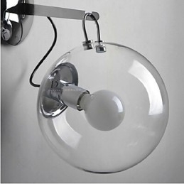 Indywidualność Kreatywny Design Nowoczesna szklana kula wisząca lampa ścienna