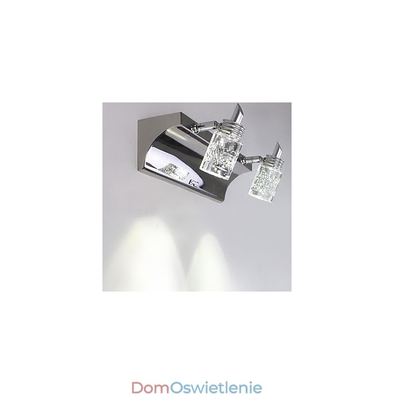 Kryształowe oświetlenie łazienkowe nowoczesne współczesne metalowe
