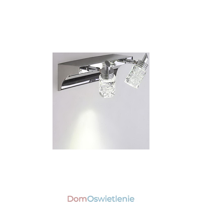 Kryształowe oświetlenie łazienkowe nowoczesne współczesne metalowe