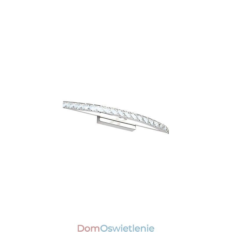 Lampa Lustrzana Stal Nierdzewna I Kryształ