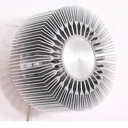 Wbudowana okrągła lampa ścienna z projekcją aluminiową w kształcie słonecznika