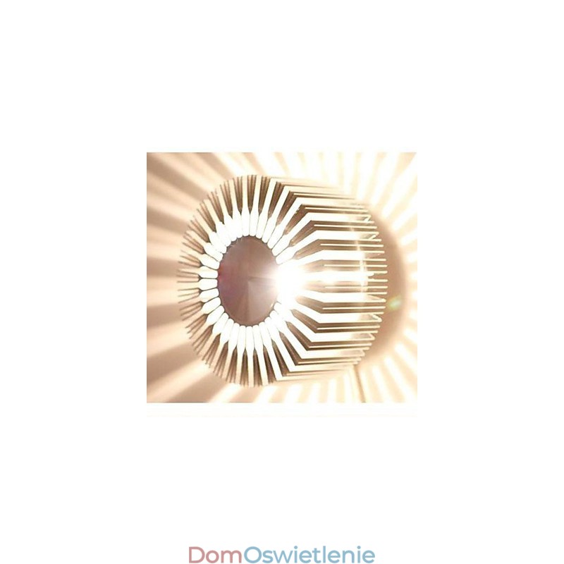 Wbudowana okrągła lampa ścienna z projekcją aluminiową w kształcie słonecznika