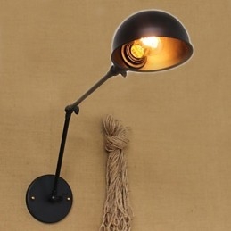 Styl industrialny Retro Podwójne długie ramię Prosta osobowość Ills Lampka nocna Jadalnia Dekoracyjna kinkiet ścienny