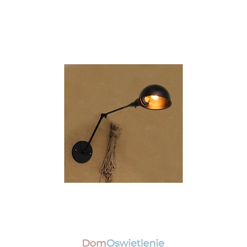 Styl industrialny Retro Podwójne długie ramię Prosta osobowość Ills Lampka nocna Jadalnia Dekoracyjna kinkiet ścienny
