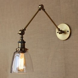 Retro Vintage RACK Sypialnia Lampka nocna Ekskluzywny hotelowy hol Dekorowany antyczny brąz Kinkiet ścienny