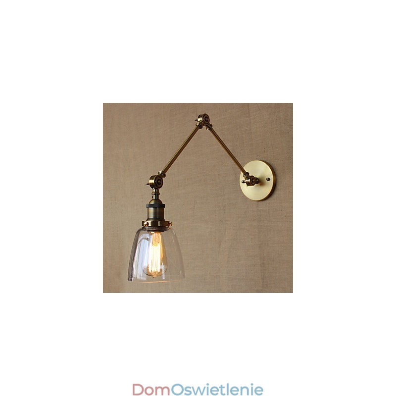 Retro Vintage RACK Sypialnia Lampka nocna Ekskluzywny hotelowy hol Dekorowany antyczny brąz Kinkiet ścienny