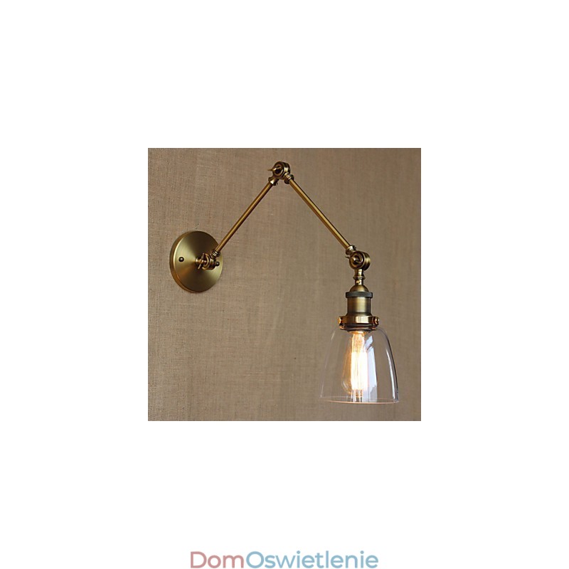 Retro Vintage RACK Sypialnia Lampka nocna Ekskluzywny hotelowy hol Dekorowany antyczny brąz Kinkiet ścienny