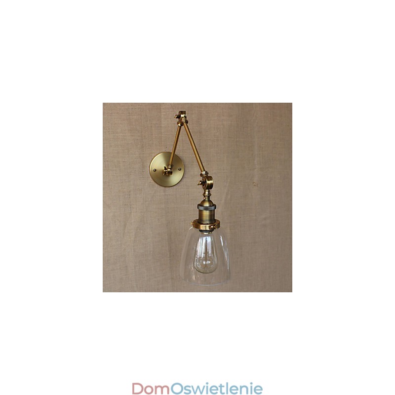Retro Vintage RACK Sypialnia Lampka nocna Ekskluzywny hotelowy hol Dekorowany antyczny brąz Kinkiet ścienny