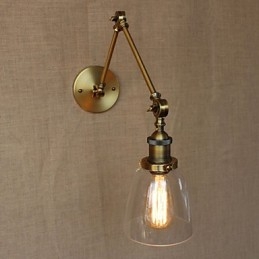 Retro Vintage RACK Sypialnia Lampka nocna Ekskluzywny hotelowy hol Dekorowany antyczny brąz Kinkiet ścienny