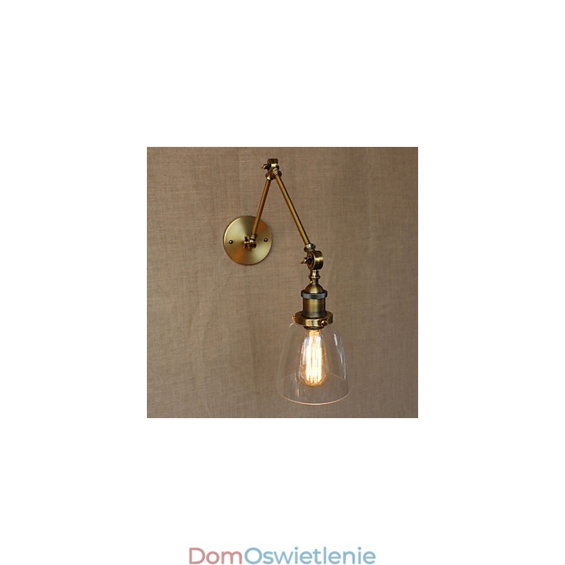 Retro Vintage RACK Sypialnia Lampka nocna Ekskluzywny hotelowy hol Dekorowany antyczny brąz Kinkiet ścienny