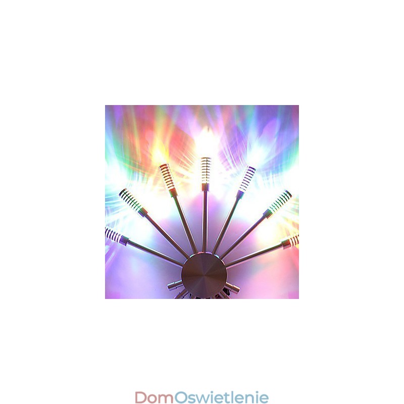 Nowoczesna lampa ścienna z rozpraszającym światło wzorem w 7 kierunkach, kształt wachlarza