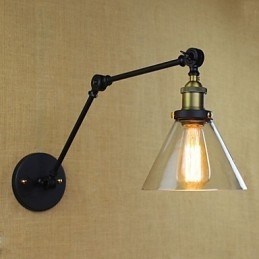 Śródziemnomorska wioska Retro Pastoral Szkło Dekoracyjne Kinkiet Ścienny Sklep Odzieżowy Restauracja Kawa