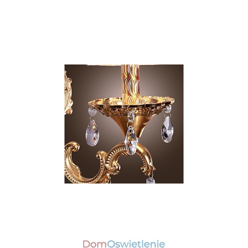 Elegancka kryształowa lampa ścienna w kolorze różowym