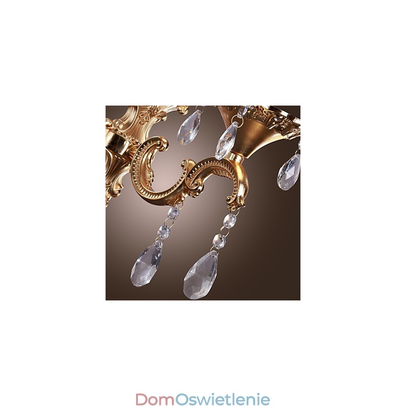 Elegancka kryształowa lampa ścienna w kolorze różowym