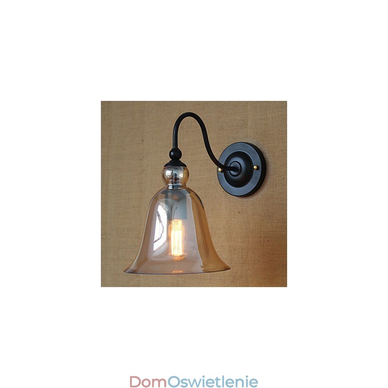 Amerykański wiejski styl minimalistyczny salon korytarz zdobiony szklanym kinkietem