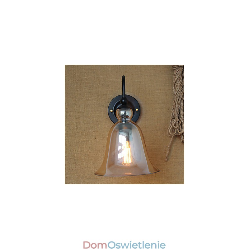 Amerykański wiejski styl minimalistyczny salon korytarz zdobiony szklanym kinkietem