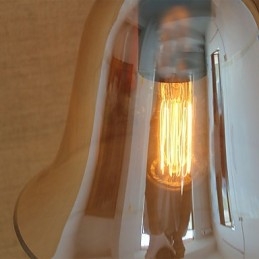 Amerykański wiejski styl minimalistyczny salon korytarz zdobiony szklanym kinkietem