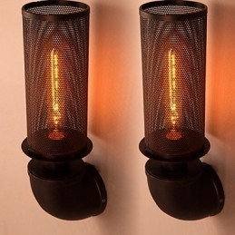 Przywróć starożytne sposoby kutego żelaza Loft kreatywne lampy ścienne