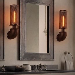 Przywróć starożytne sposoby kutego żelaza Loft kreatywne lampy ścienne
