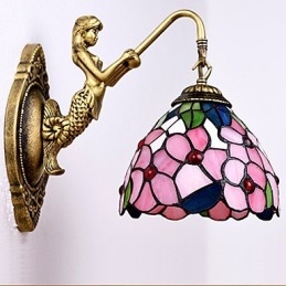 Europejskie zakontraktowane wiejskie kreatywne kute żelazne lampy ścienne