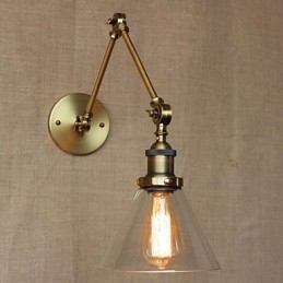 Styl industrialny Retro Vintage Sklepy Sypialnia Nowoczesny Kościół Sala Dekorowana Brązowa Kinkiet
