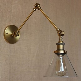 Styl industrialny Retro Vintage Sklepy Sypialnia Nowoczesny Kościół Sala Dekorowana Brązowa Kinkiet