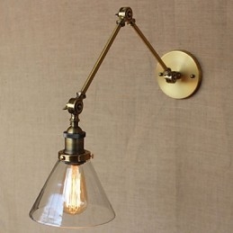 Styl industrialny Retro Vintage Sklepy Sypialnia Nowoczesny Kościół Sala Dekorowana Brązowa Kinkiet