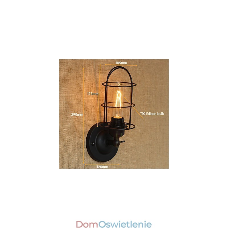 retro minimalistyczna dekoracyjna lampa ścienna alejka schody balkon