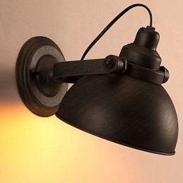 Loft Wrought Iron Pot Kreatywne lampy ścienne w stylu vintage