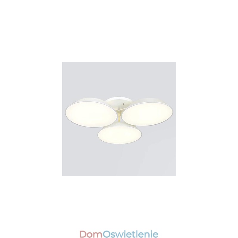 Montaż na płasko 3 światła Metal Akryl Prosty Nowoczesny