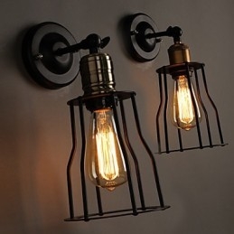Kreatywna głowa łóżka lampa ścienna z tytanu metalowego