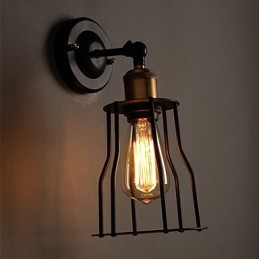 Kreatywna głowa łóżka lampa ścienna z tytanu metalowego