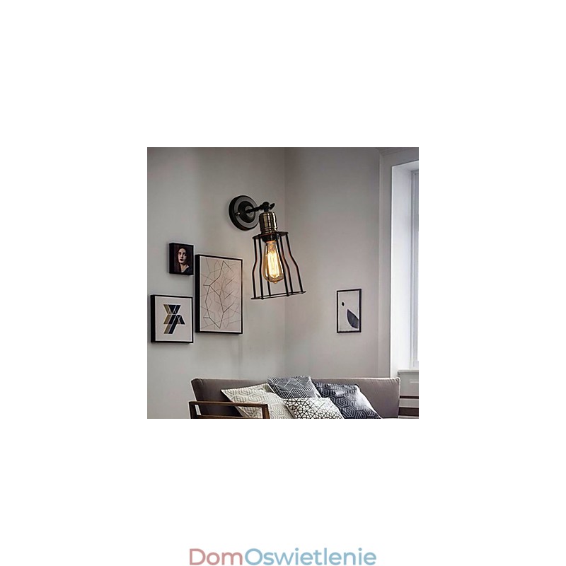Kreatywna głowa łóżka lampa ścienna z tytanu metalowego
