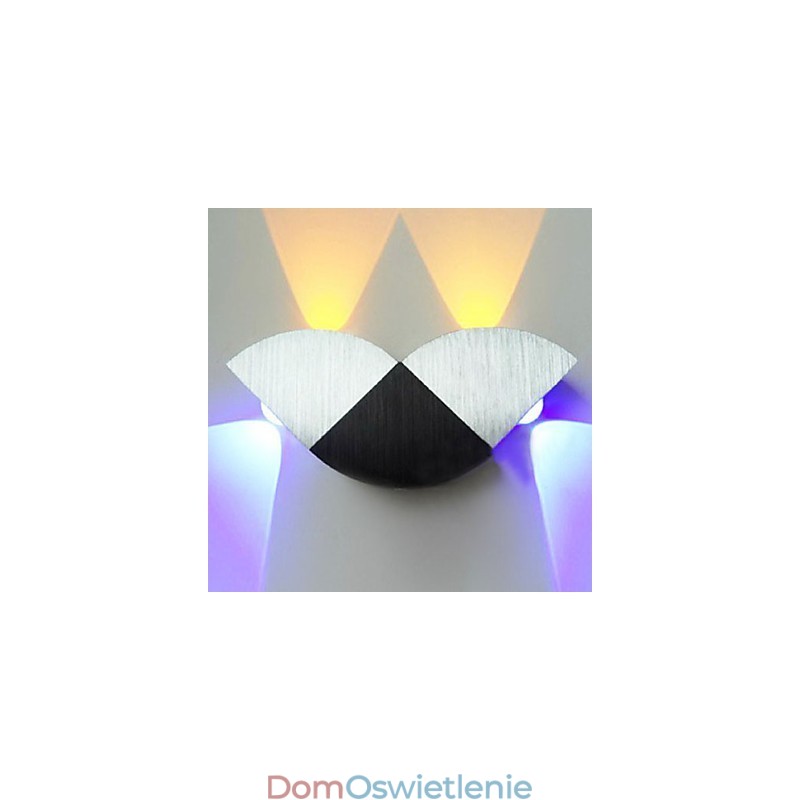 Miniaturowe lampy ścienne montowane na płasko, nowoczesne, współczesne, metalowe