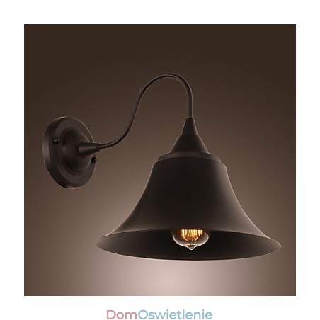 Artystyczna lampa ścienna z kloszem i uchwytem metalowym w stylu retro Artystyczna lampa ścienna z kloszem i uchwytem metalowym w stylu retro