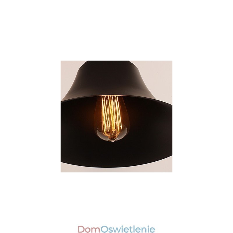 Artystyczna lampa ścienna z kloszem i uchwytem metalowym w stylu retro